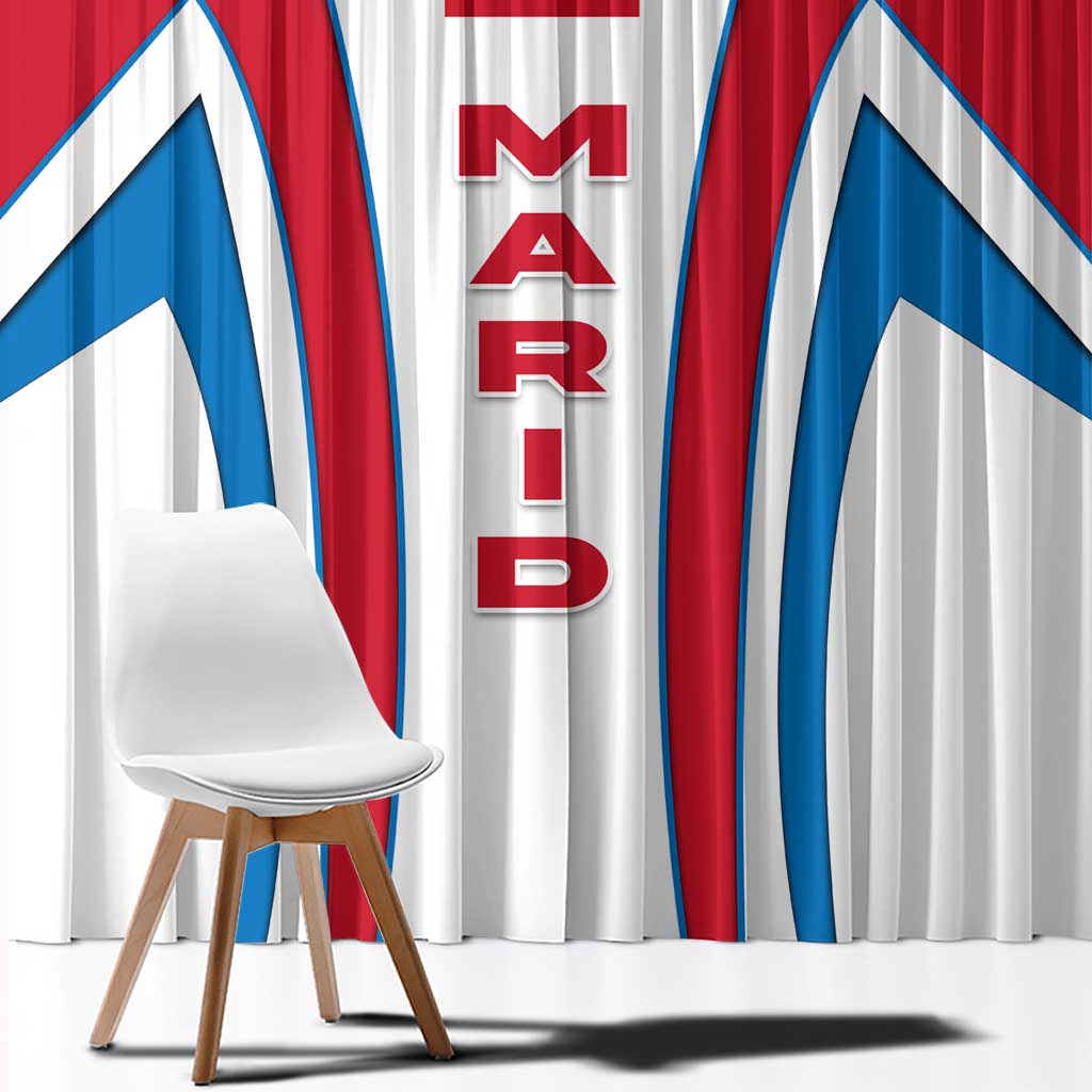 Madrid Flag Window Curtain Autonomous Community of Spain - Wonder Print Shop