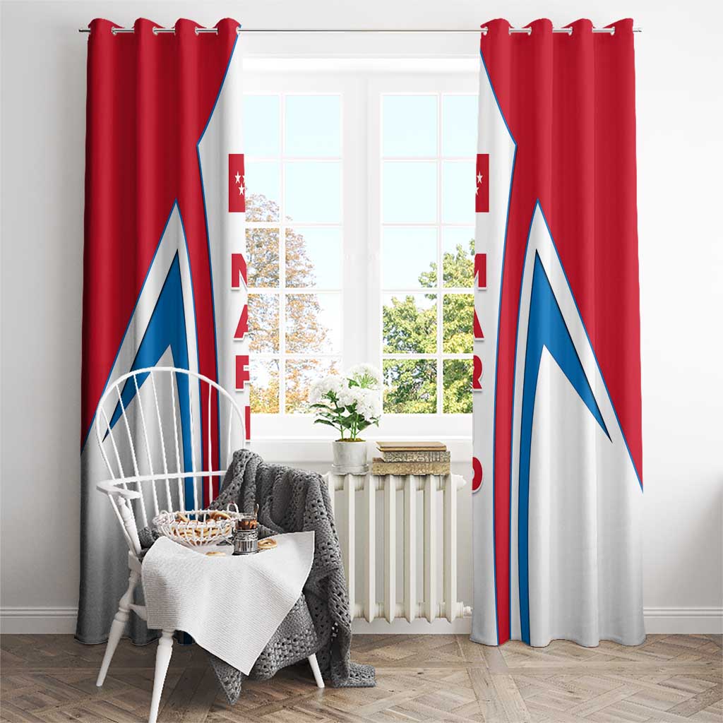 Madrid Flag Window Curtain Autonomous Community of Spain - Wonder Print Shop