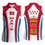 Madrid Flag Women Sleeveless Polo Shirt Autonomous Community of Spain - Wonder Print Shop
