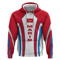 Madrid Flag Zip Hoodie Autonomous Community of Spain - Wonder Print Shop