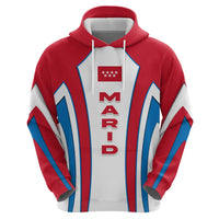 Madrid Flag Zip Hoodie Autonomous Community of Spain - Wonder Print Shop