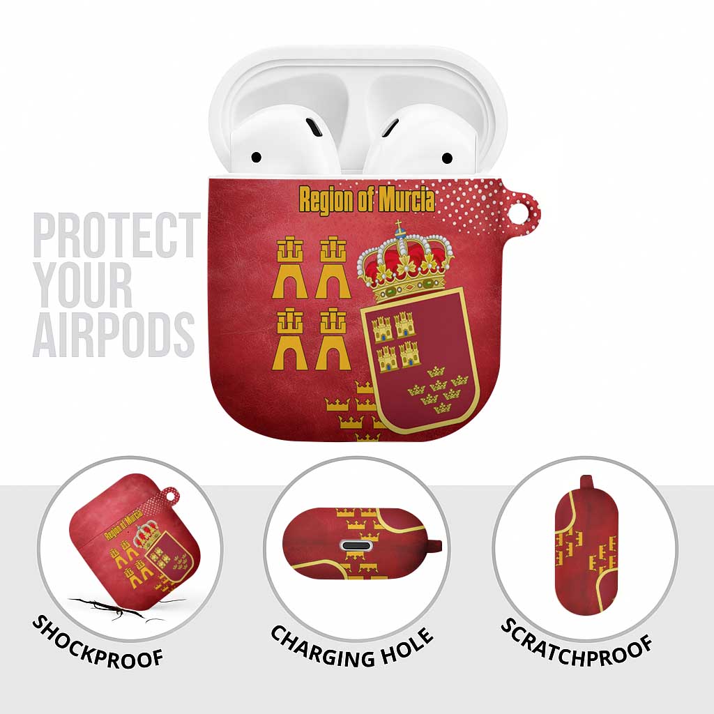 Region of Murcia Flag AirPods Case Autonomous Community of Spain - Wonder Print Shop