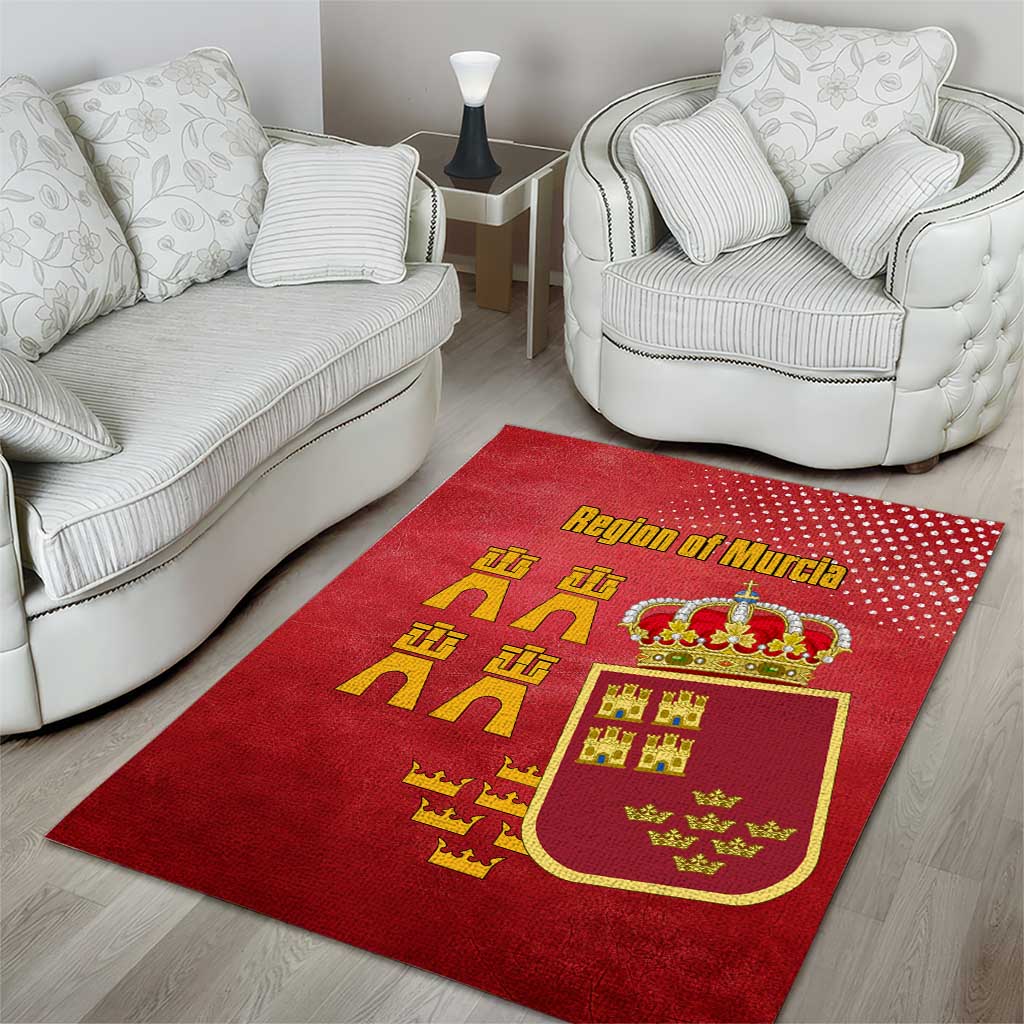 Region of Murcia Flag Area Rug Autonomous Community of Spain - Wonder Print Shop