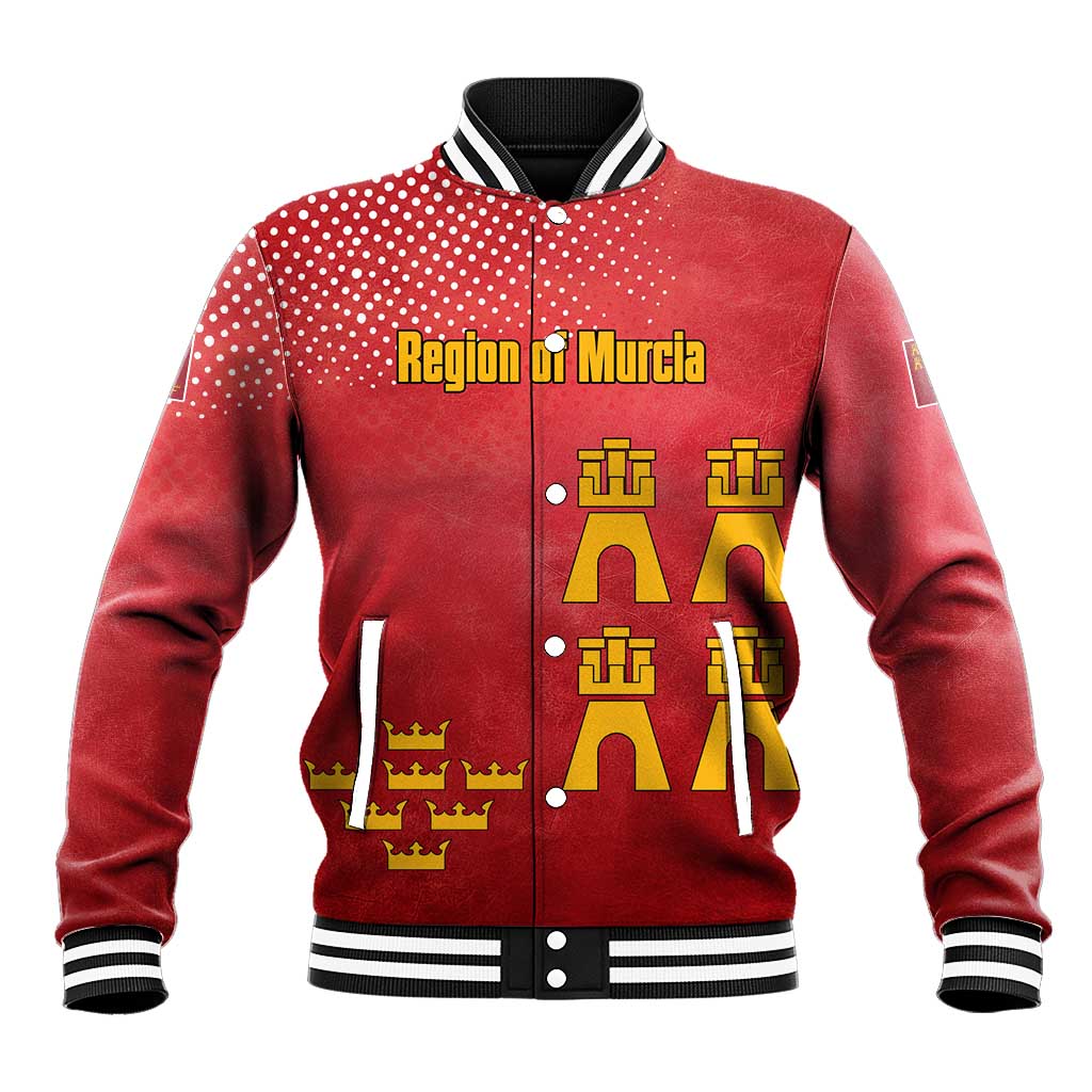 Region of Murcia Flag Baseball Jacket Autonomous Community of Spain - Wonder Print Shop