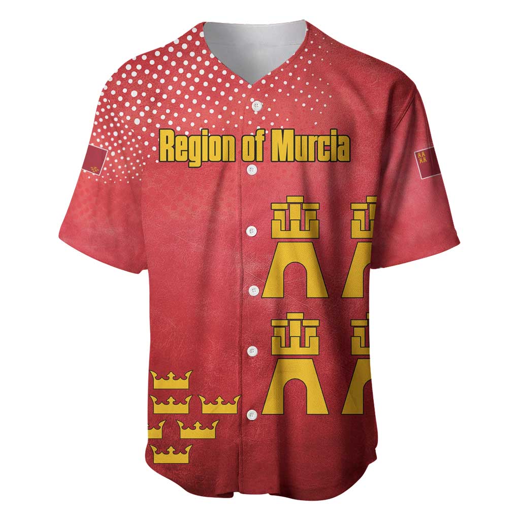 Region of Murcia Flag Baseball Jersey Autonomous Community of Spain - Wonder Print Shop