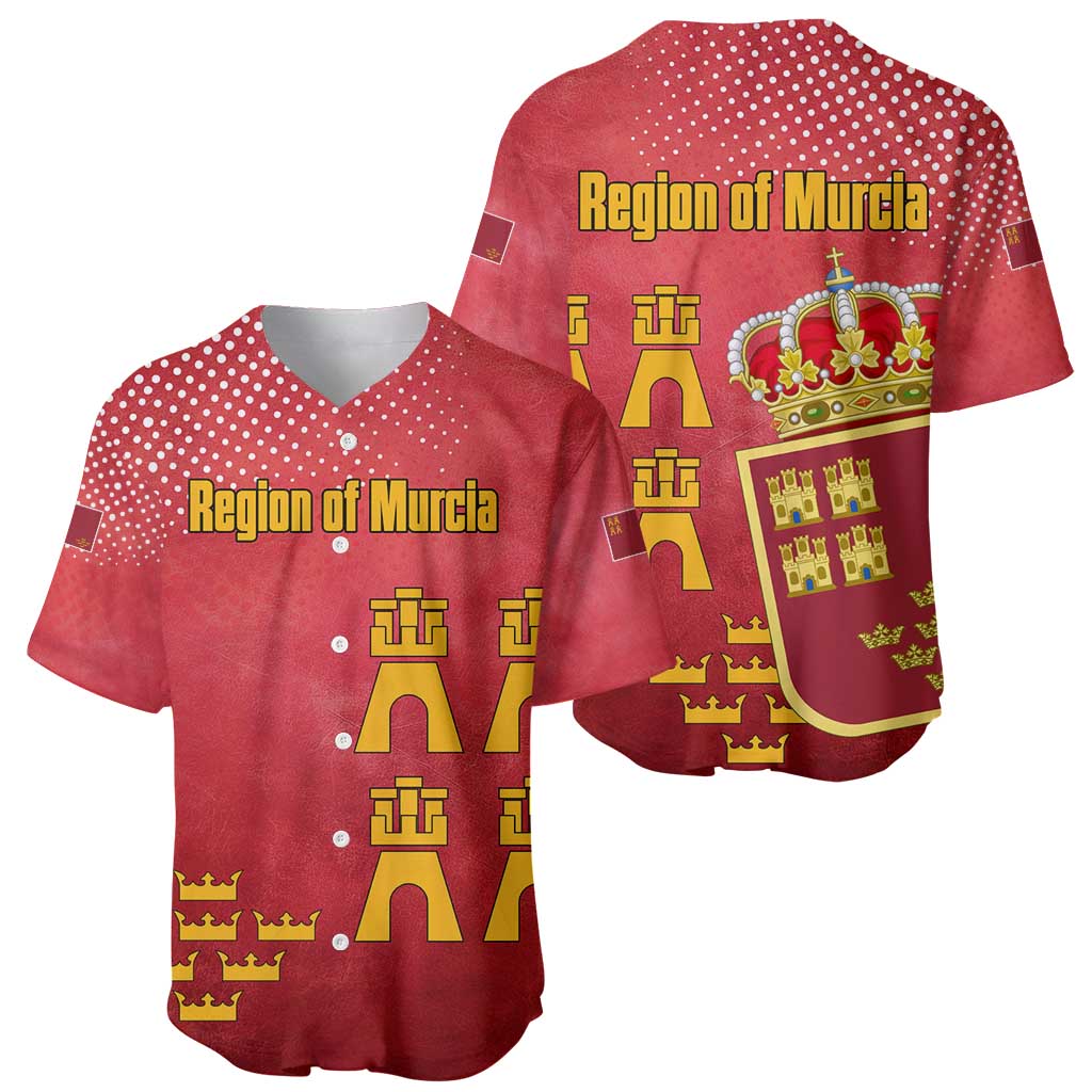 Region of Murcia Flag Baseball Jersey Autonomous Community of Spain - Wonder Print Shop