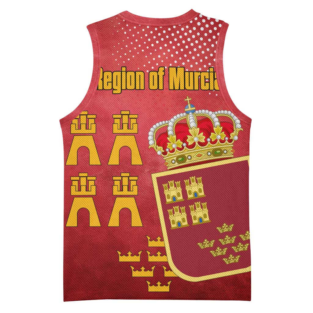 Region of Murcia Flag Basketball Jersey Autonomous Community of Spain - Wonder Print Shop