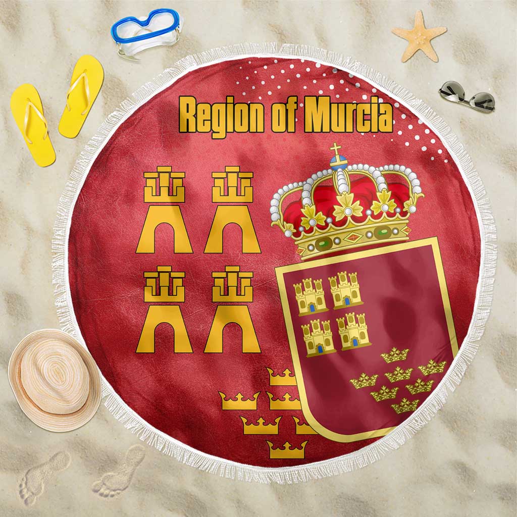 Region of Murcia Flag Beach Blanket Autonomous Community of Spain - Wonder Print Shop