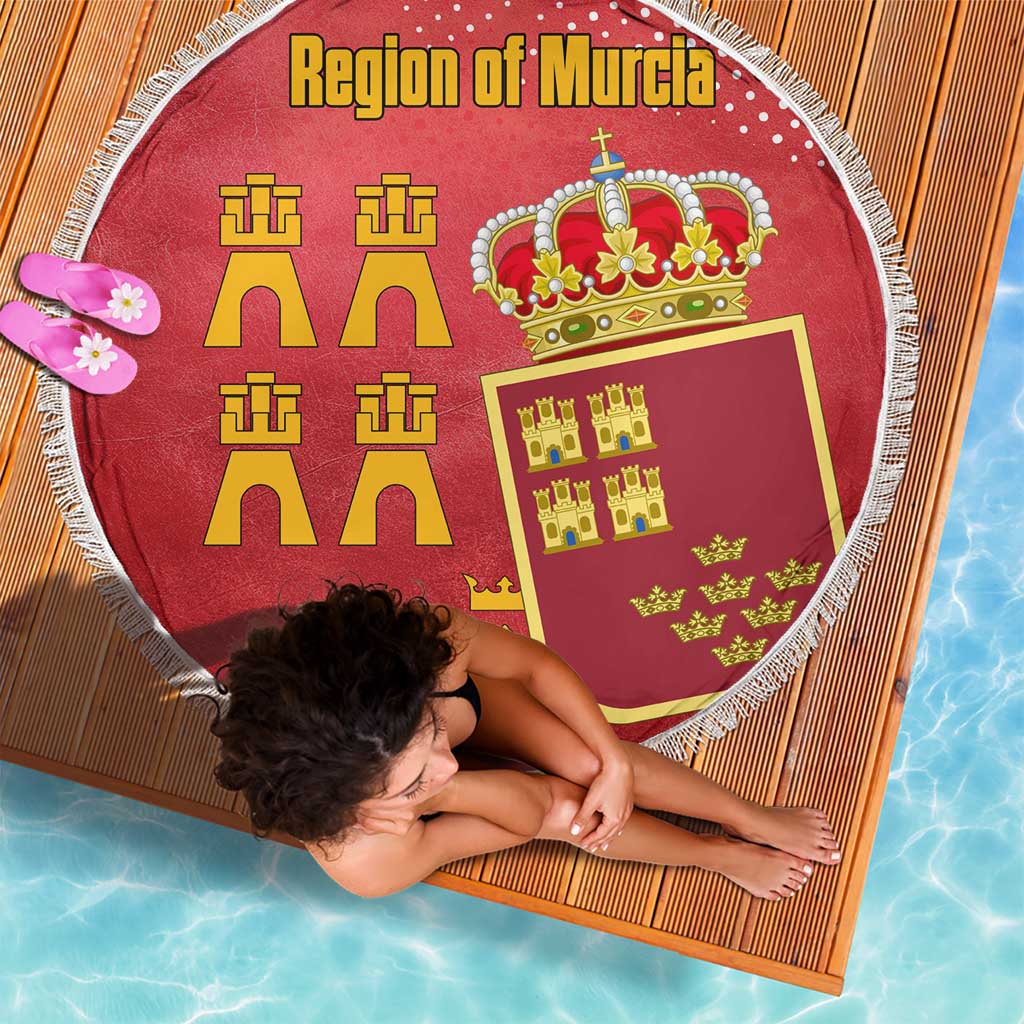 Region of Murcia Flag Beach Blanket Autonomous Community of Spain - Wonder Print Shop