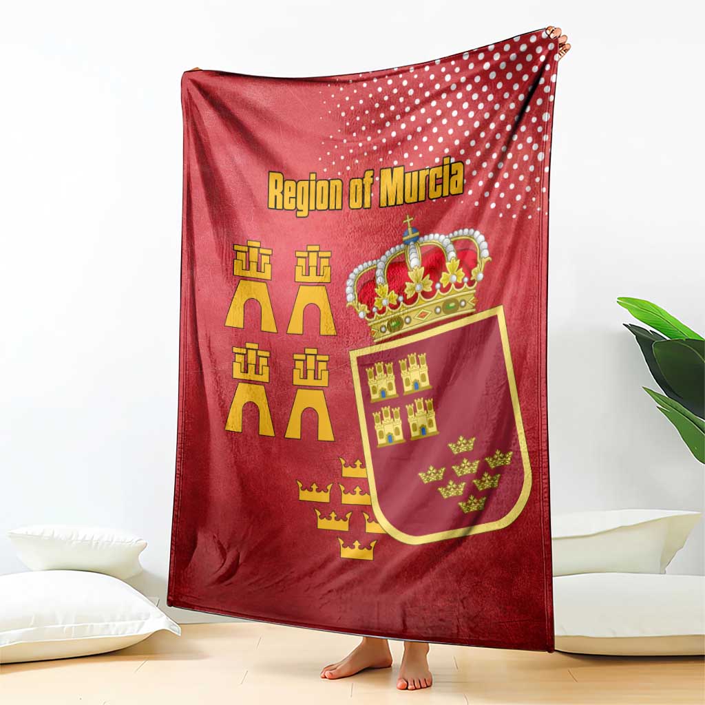 Region of Murcia Flag Blanket Autonomous Community of Spain - Wonder Print Shop