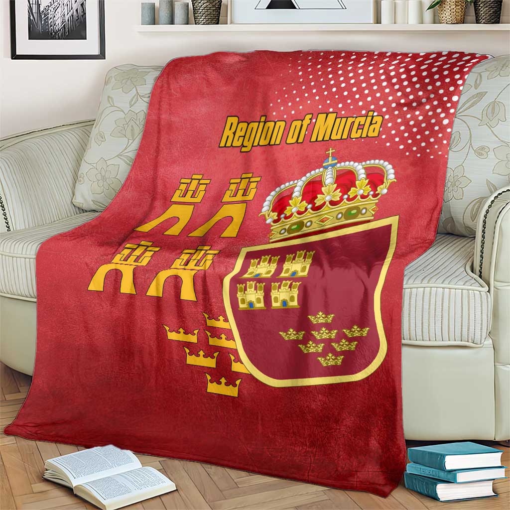 Region of Murcia Flag Blanket Autonomous Community of Spain - Wonder Print Shop