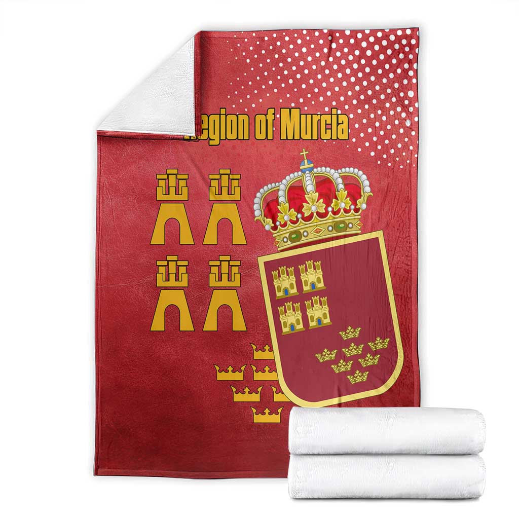 Region of Murcia Flag Blanket Autonomous Community of Spain - Wonder Print Shop