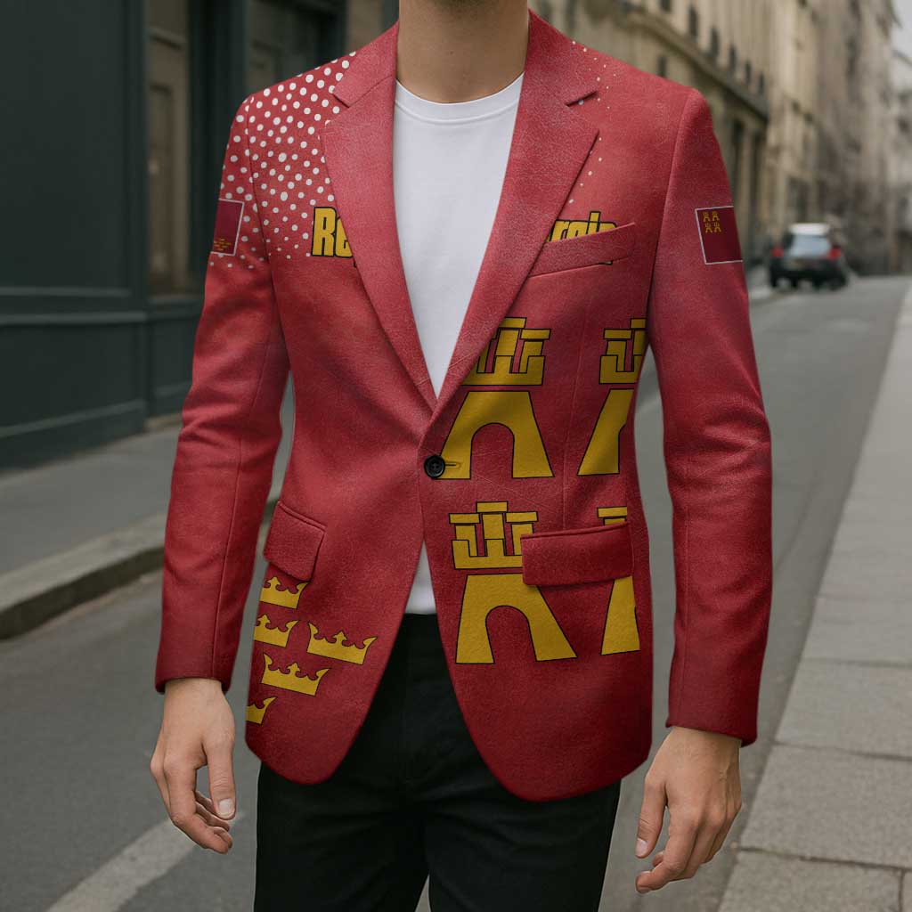 Region of Murcia Flag Blazer Autonomous Community of Spain - Wonder Print Shop