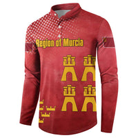Region of Murcia Flag Button Sweatshirt Autonomous Community of Spain - Wonder Print Shop