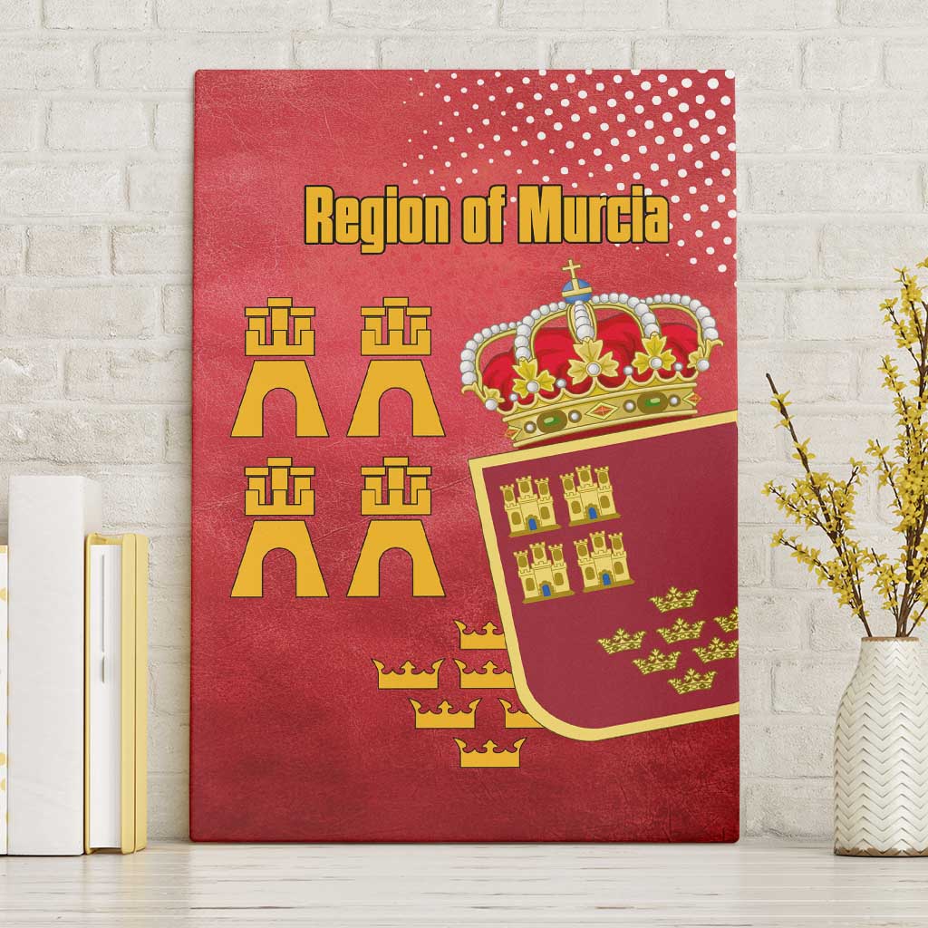 Region of Murcia Flag Canvas Wall Art Autonomous Community of Spain - Wonder Print Shop