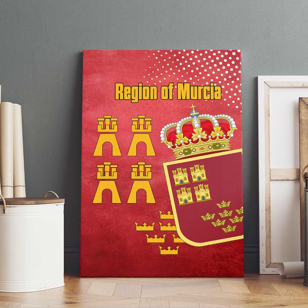 Region of Murcia Flag Canvas Wall Art Autonomous Community of Spain - Wonder Print Shop