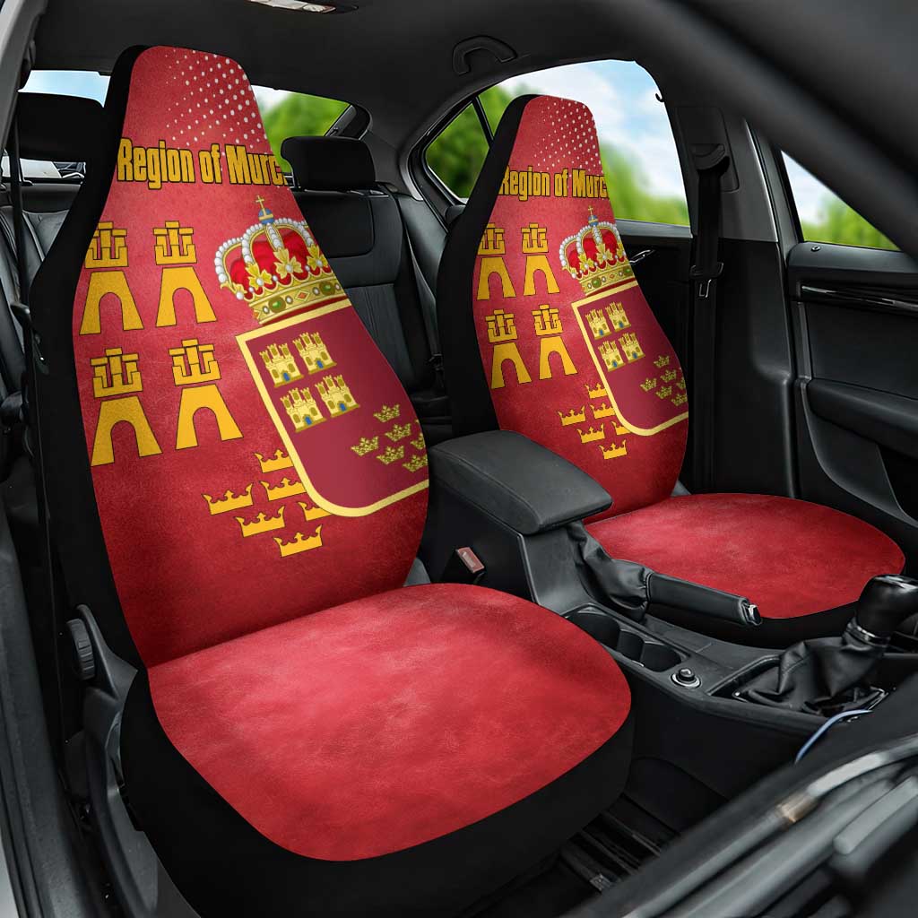 Region of Murcia Flag Car Seat Cover Autonomous Community of Spain - Wonder Print Shop