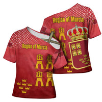Region of Murcia Flag Cross Shoulder Shirt Autonomous Community of Spain - Wonder Print Shop