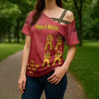 Region of Murcia Flag Cross Shoulder Shirt Autonomous Community of Spain - Wonder Print Shop