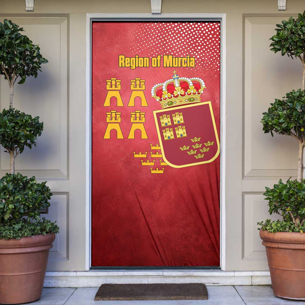 Region of Murcia Flag Door Cover Autonomous Community of Spain - Wonder Print Shop