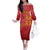 Region of Murcia Flag Family Matching Off The Shoulder Long Sleeve Dress and Hawaiian Shirt Autonomous Community of Spain - Wonder Print Shop