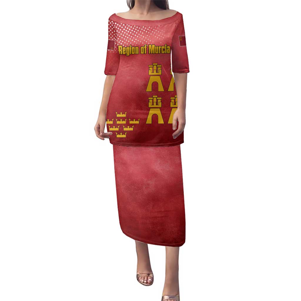 Region of Murcia Flag Family Matching Puletasi and Hawaiian Shirt Autonomous Community of Spain - Wonder Print Shop