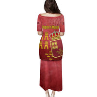 Region of Murcia Flag Family Matching Puletasi and Hawaiian Shirt Autonomous Community of Spain - Wonder Print Shop