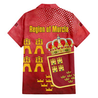 Region of Murcia Flag Family Matching Short Sleeve Bodycon Dress and Hawaiian Shirt Autonomous Community of Spain - Wonder Print Shop