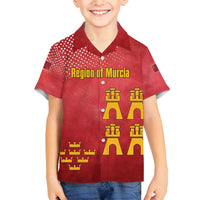 Region of Murcia Flag Family Matching Summer Maxi Dress and Hawaiian Shirt Autonomous Community of Spain - Wonder Print Shop