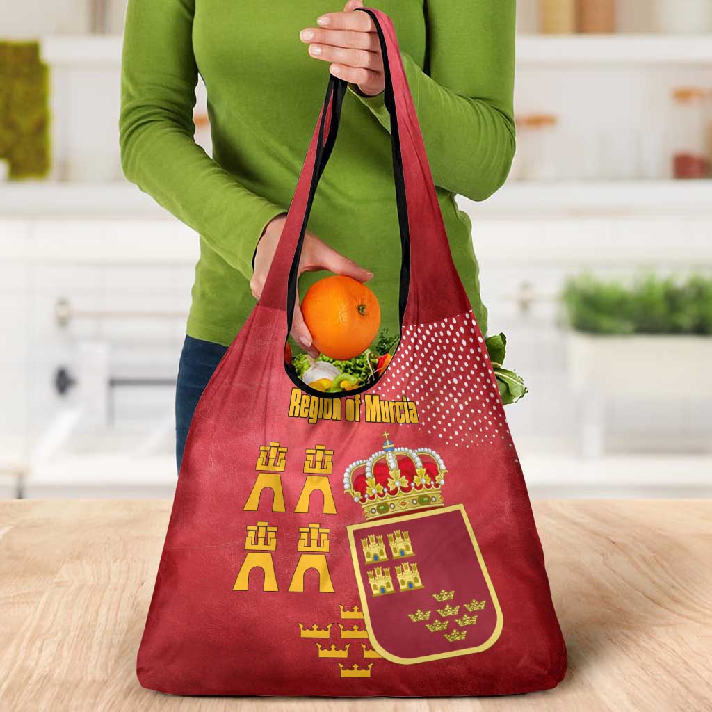 Region of Murcia Flag Grocery Bag Autonomous Community of Spain - Wonder Print Shop