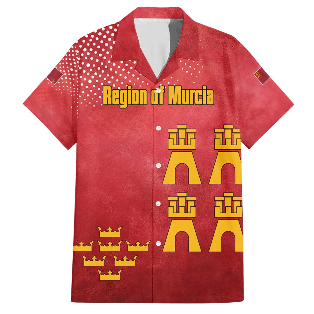 Region of Murcia Flag Hawaiian Shirt Autonomous Community of Spain - Wonder Print Shop