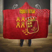Region of Murcia Flag Hooded Blanket Autonomous Community of Spain - Wonder Print Shop