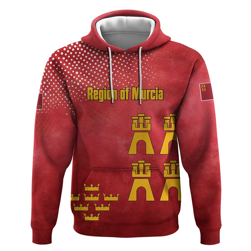 Region of Murcia Flag Hoodie Autonomous Community of Spain - Wonder Print Shop
