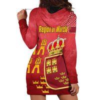 Region of Murcia Flag Hoodie Dress Autonomous Community of Spain - Wonder Print Shop
