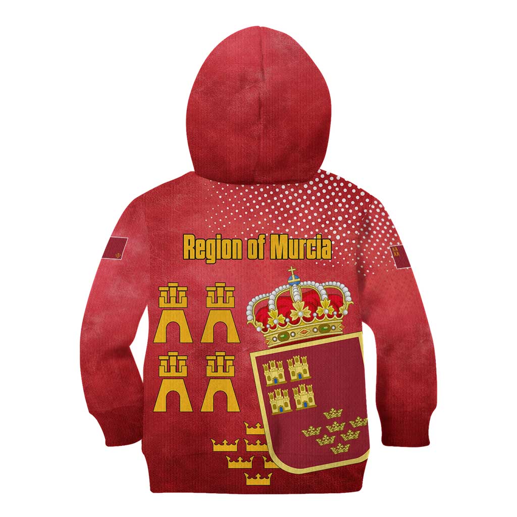 Region of Murcia Flag Kid Hoodie Autonomous Community of Spain - Wonder Print Shop