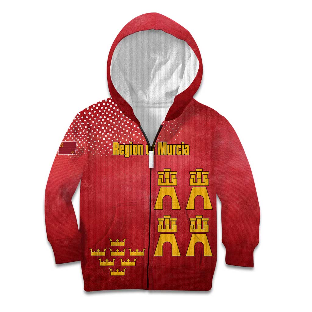 Region of Murcia Flag Kid Hoodie Autonomous Community of Spain - Wonder Print Shop
