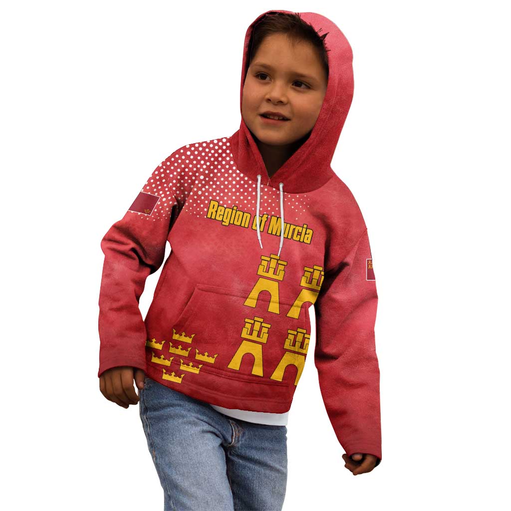 Region of Murcia Flag Kid Hoodie Autonomous Community of Spain - Wonder Print Shop