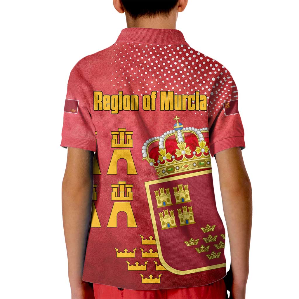 Region of Murcia Flag Kid Polo Shirt Autonomous Community of Spain - Wonder Print Shop