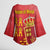 Region of Murcia Flag Kimono Sleeve Blouse Autonomous Community of Spain - Wonder Print Shop
