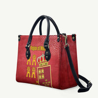 Region of Murcia Flag Leather Bag Autonomous Community of Spain - Wonder Print Shop