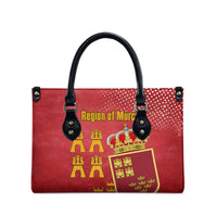 Region of Murcia Flag Leather Bag Autonomous Community of Spain - Wonder Print Shop