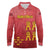 Region of Murcia Flag Long Sleeve Polo Shirt Autonomous Community of Spain - Wonder Print Shop