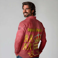 Region of Murcia Flag Long Sleeve Polo Shirt Autonomous Community of Spain - Wonder Print Shop