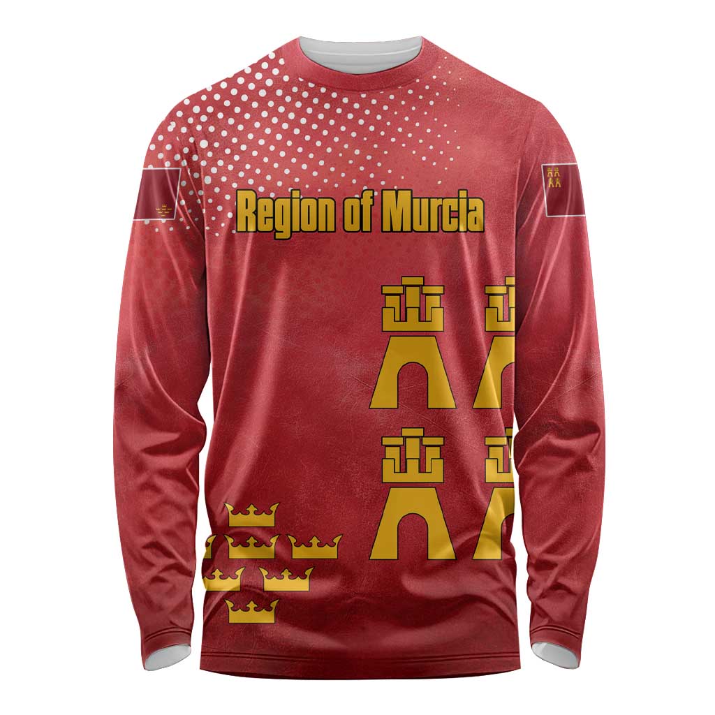 Region of Murcia Flag Long Sleeve Shirt Autonomous Community of Spain - Wonder Print Shop