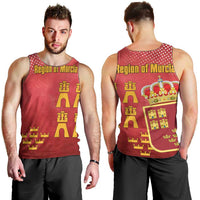 Region of Murcia Flag Men Tank Top Autonomous Community of Spain - Wonder Print Shop