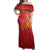 Region of Murcia Flag Off Shoulder Maxi Dress Autonomous Community of Spain - Wonder Print Shop