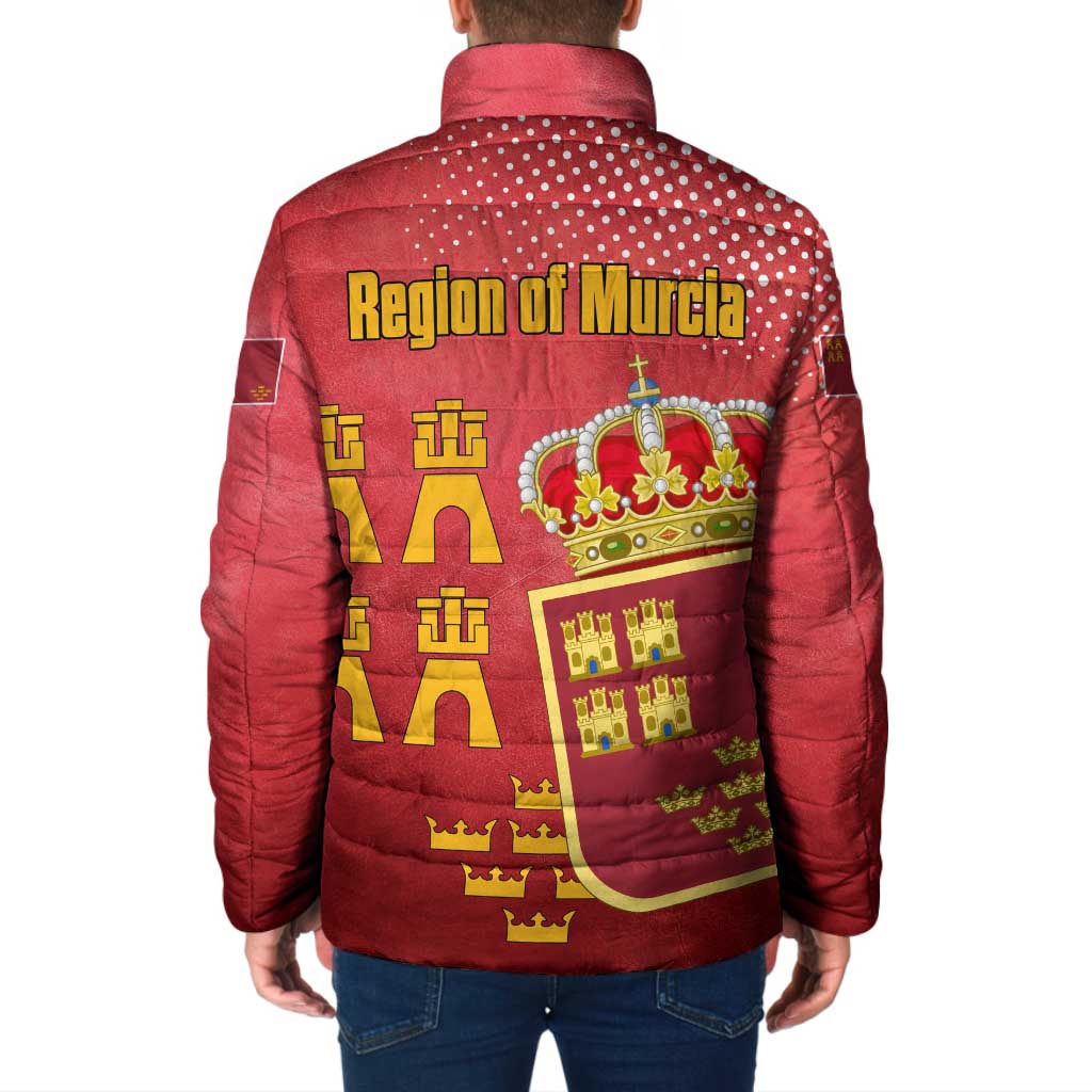 Region of Murcia Flag Padded Jacket Autonomous Community of Spain - Wonder Print Shop