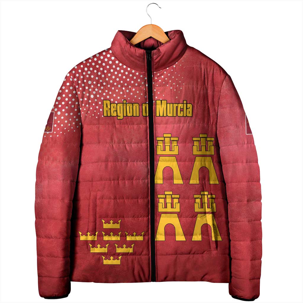 Region of Murcia Flag Padded Jacket Autonomous Community of Spain - Wonder Print Shop