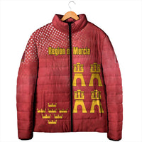 Region of Murcia Flag Padded Jacket Autonomous Community of Spain - Wonder Print Shop
