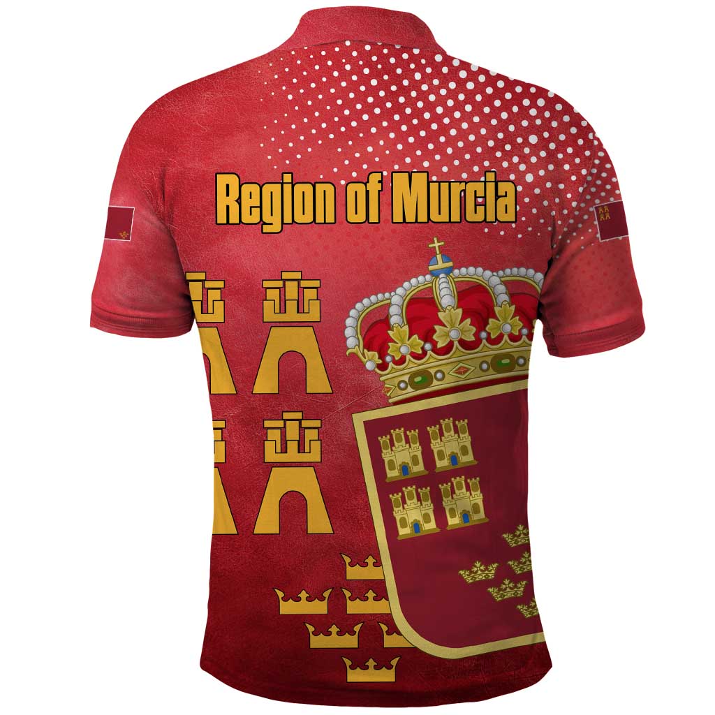 Region of Murcia Flag Polo Shirt Autonomous Community of Spain - Wonder Print Shop